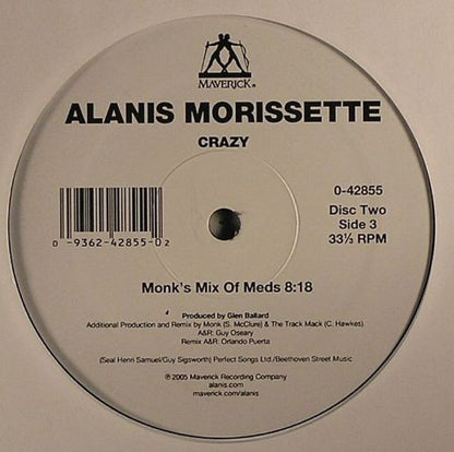 Alanis Morissette : Crazy (2x12")