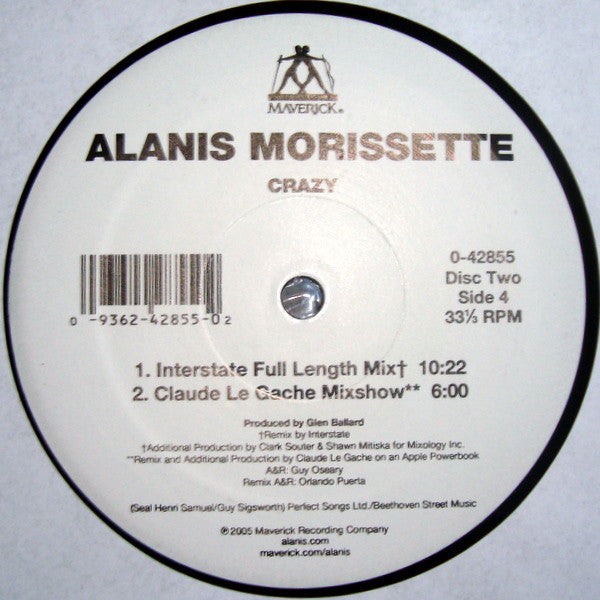 Alanis Morissette : Crazy (2x12")