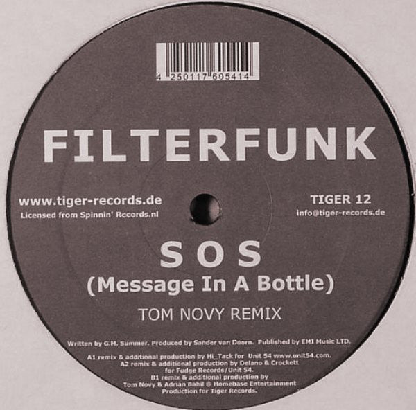 Filterfunk : SOS (Message In A Bottle) (12")