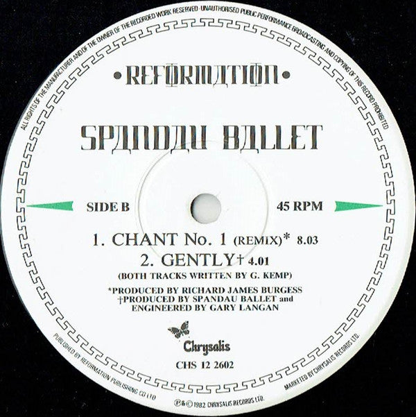Spandau Ballet : Instinction (12", Single)