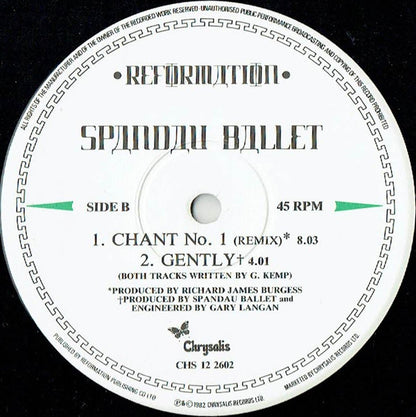 Spandau Ballet : Instinction (12", Single)