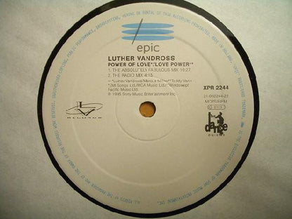 Luther Vandross : Power Of Love / Love Power (Frankie Knuckles Mixes) (12", Promo)