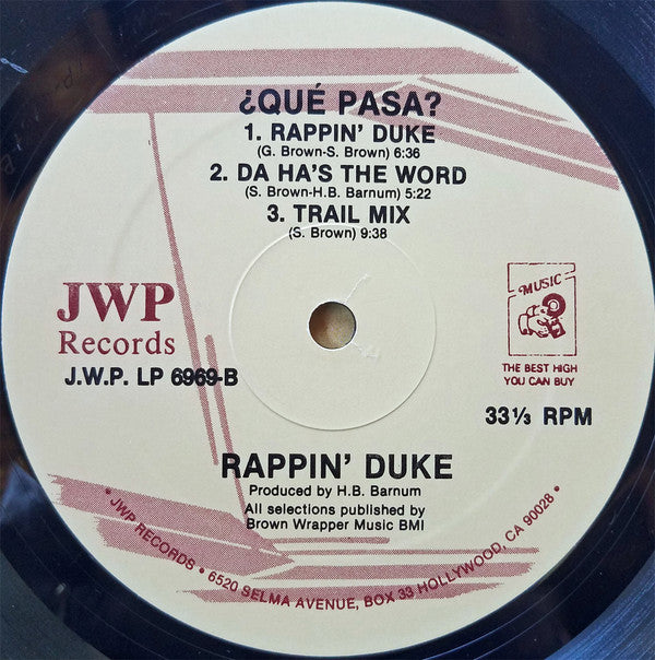 Rappin' Duke : ¿Qué Pasa? (LP, Album)