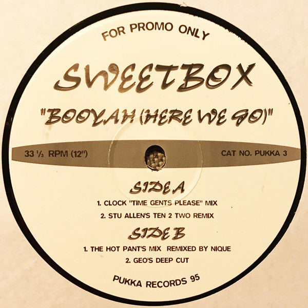 Sweetbox : Booyah (Here We Go) (12", Promo)