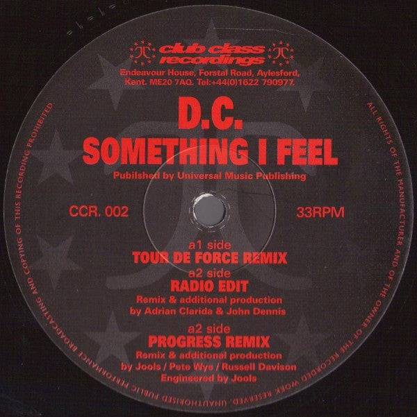 D.C. : Something I Feel (12")
