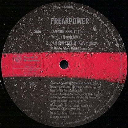 Freakpower* : Can You Feel It (12", Promo)