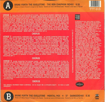 Silver Bullet : Bring Forth The Guillotine (The Ben Chapman Mixes) (12", Single)