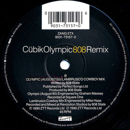 808 State : CübikOlympic (Remix) (12")