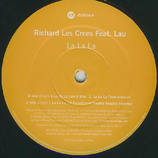 Richard Les Crees Feat. Lau : La La La (12")