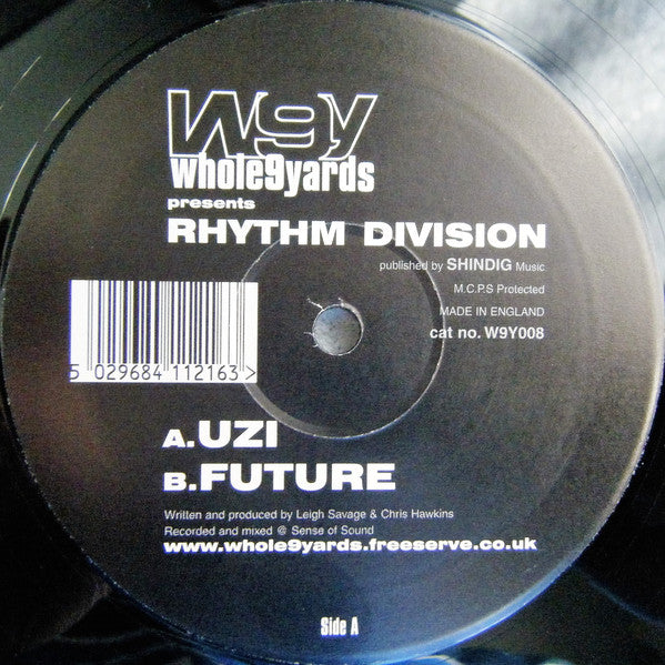 Rhythm Division : Uzi / Future (12")