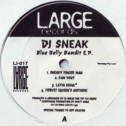 DJ Sneak : Blue Belly Bandit E.P. (12", EP)