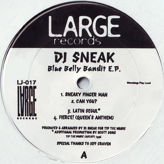 DJ Sneak : Blue Belly Bandit E.P. (12", EP)