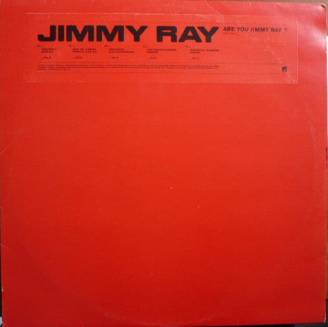 Jimmy Ray : Are You Jimmy Ray? (2x12", Promo)