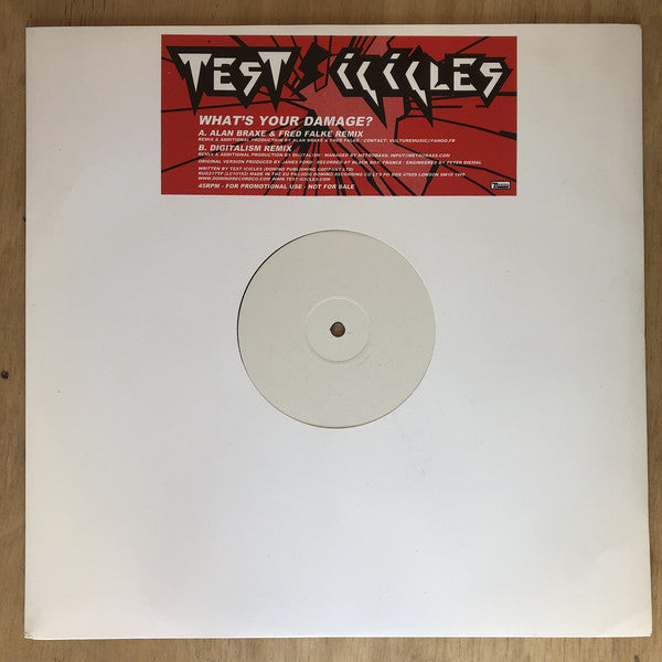 Test Icicles : What's Your Damage? Remixes (12", Promo, W/Lbl)