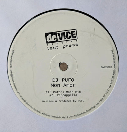 DJ Pufo* : Mon Amor (12", TP)