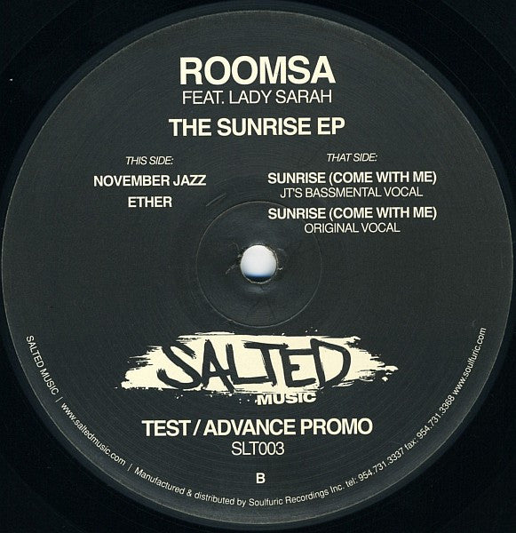Roomsa : The Sunrise EP (12", EP, Promo)