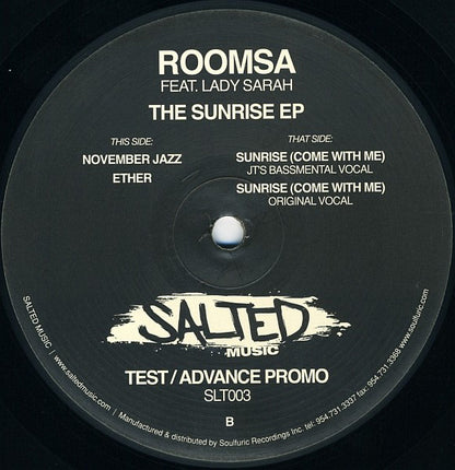 Roomsa : The Sunrise EP (12", EP, Promo)