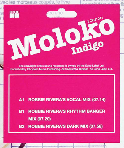 Moloko : Indigo (12", Promo)