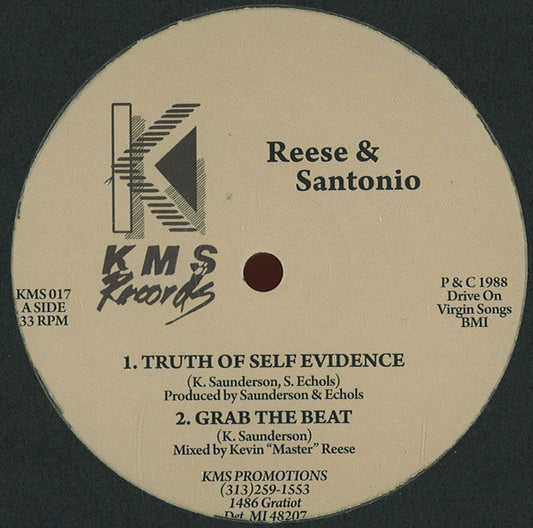 Reese & Santonio : Truth Of Self Evidence  (12", RE, RM)