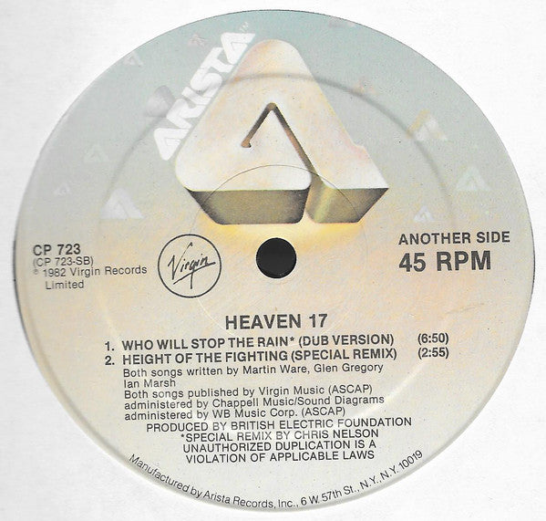 Heaven 17 : Who Will Stop The Rain (12")