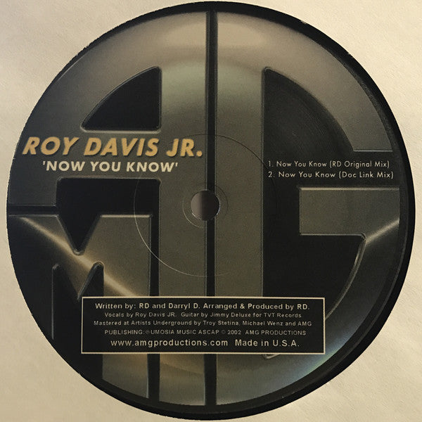 Roy Davis Jr. : Now You Know (12")