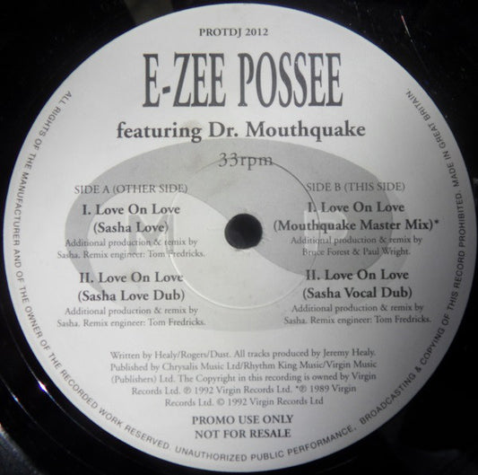 E-Zee Possee : Love On Love (12", Promo)