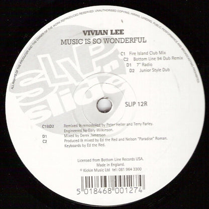 Vivian Lee : Music Is So Wonderful (12")