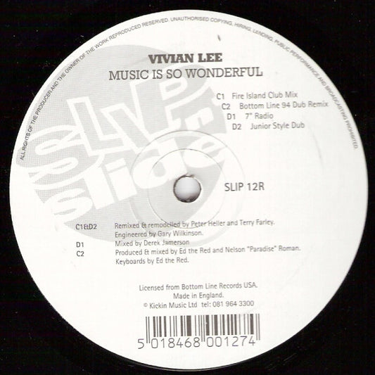Vivian Lee : Music Is So Wonderful (12")
