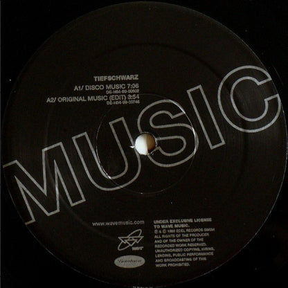 Tiefschwarz : Music (2x12")