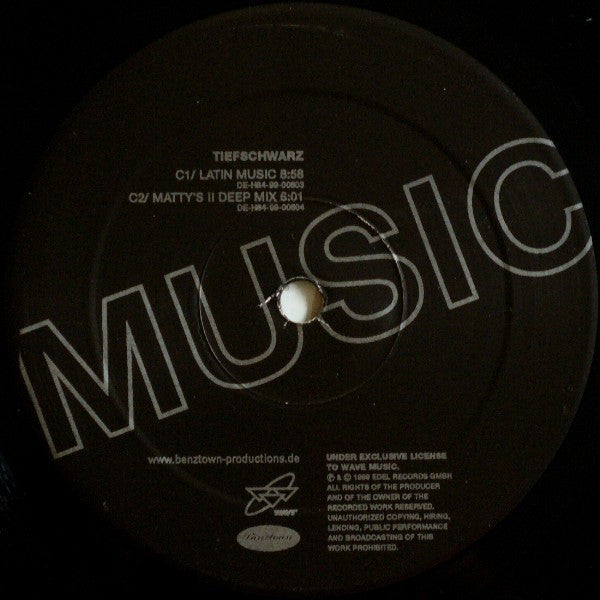 Tiefschwarz : Music (2x12")