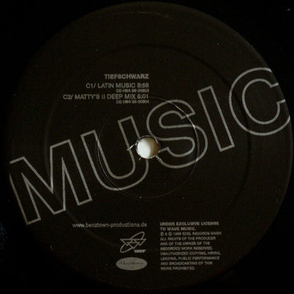 Tiefschwarz : Music (2x12")