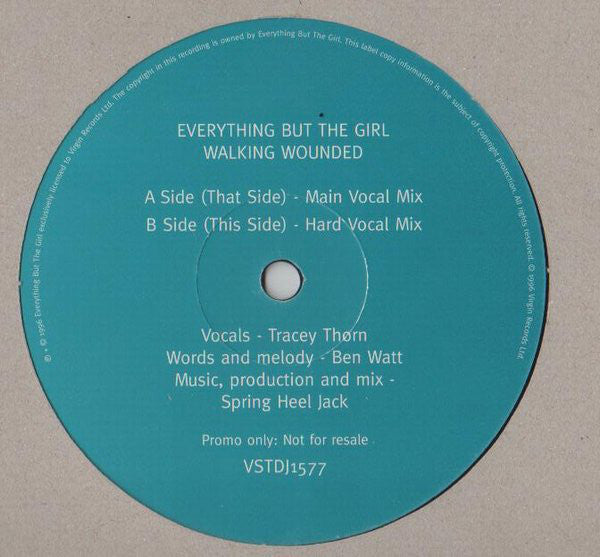 Everything But The Girl : Walking Wounded (Spring Heel Jack And Omni Trio Mixes) (2x12", Promo)