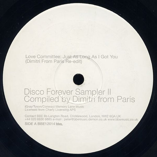 Dimitri From Paris : Disco Forever (Sampler II) (12", Smplr)