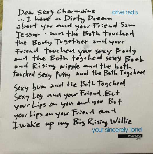 Drive Red 5 : Your Sincerely Lionel (12", Red)
