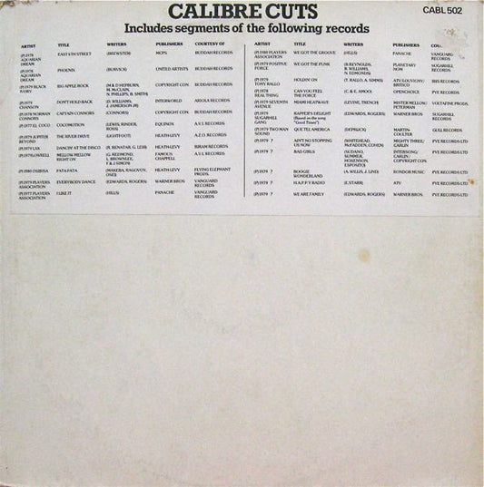 Various : Calibre Cuts (12", S/Sided, Single, Mixed)