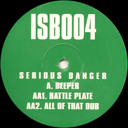 Serious Danger : Deeper / Battle Plate (12")
