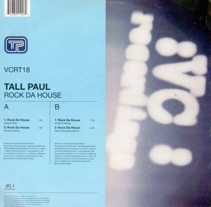 Tall Paul : Rock Da House (12")