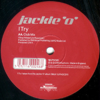Jackie 'O' : It's My Life / I Try (12")