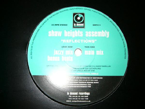 Shaw Heights Assembly : Reflections (12", Promo)