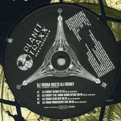 DJ Energy Meets DJ Tatana : Feel (Energy Anthem) (12")