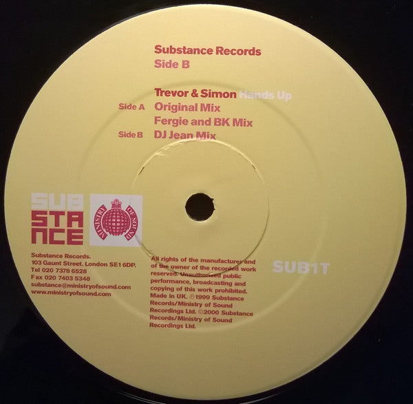 Trevor & Simon : Hands Up (12")