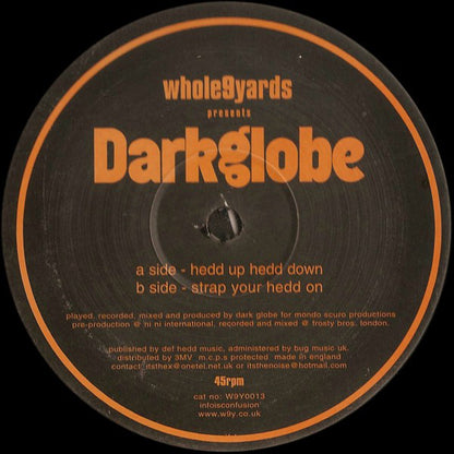 Dark Globe : Hedd Up Hedd Down (12")