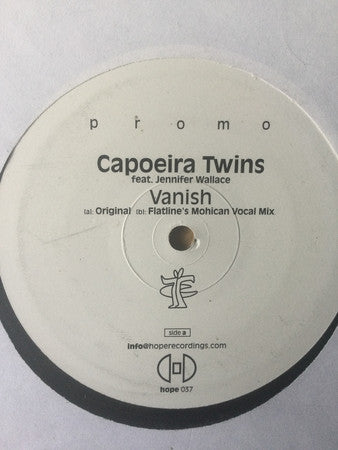 Capoeira Twins Featuring Jennifer Wallace : Vanish (12", Promo)