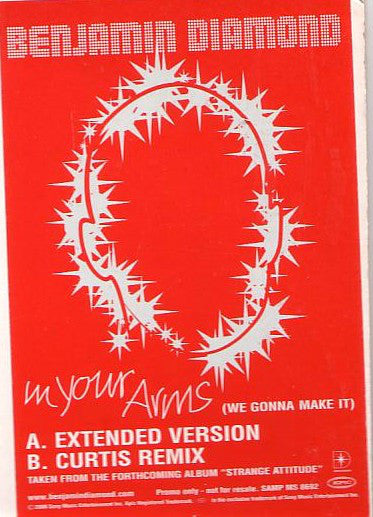 Benjamin Diamond : In Your Arms (We Gonna Make It) (12", Promo)