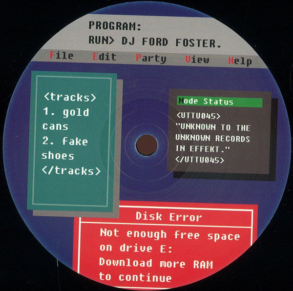 DJ Ford Foster : Gold Cans EP (12", EP)
