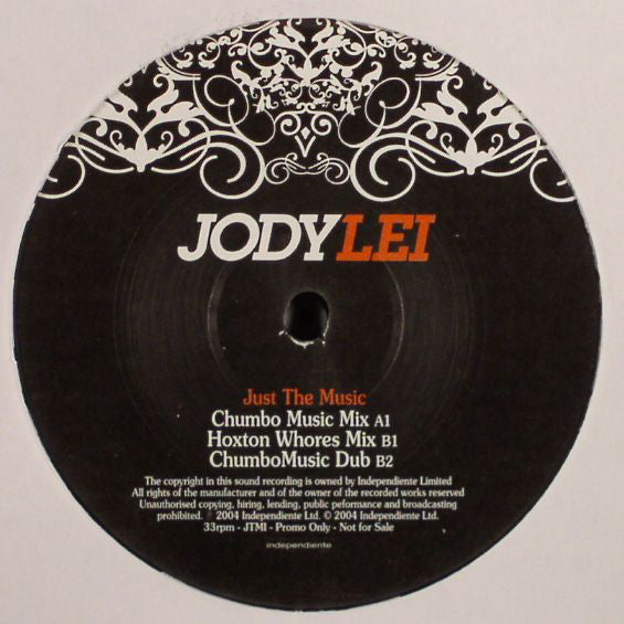 Jody Lei : Just The Music (12", Promo)