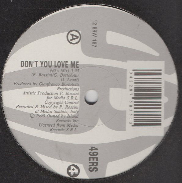 49ers : Don't You Love Me (12", Single, Promo)