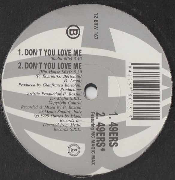 49ers : Don't You Love Me (12", Single, Promo)