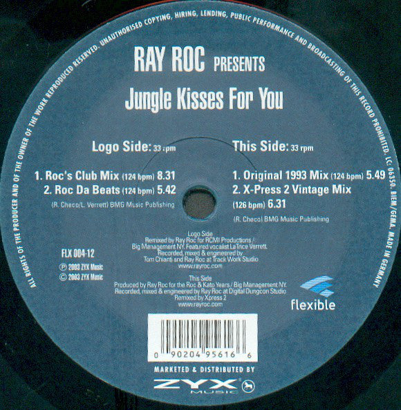 Ray Roc Checo : Jungle Kisses For You (12", Ltd, Promo)