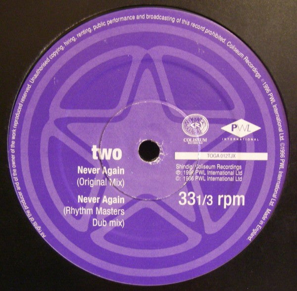 Happy Clappers : Never Again (DJ Promo 2) (12", Promo)